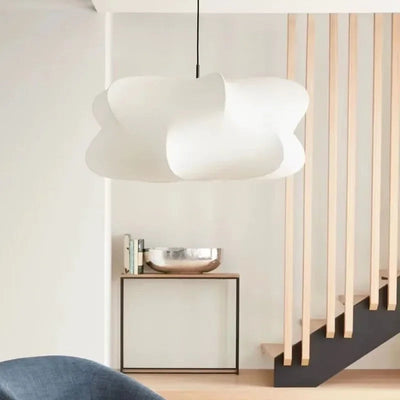 Kinora Silk Linen Pendant Light With Wabi Sabi Minimalist Calm Ambience OpalDwell