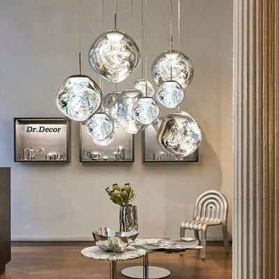 Fjordline Nordic Glass Pendant Light For Living Rooms, Dining Rooms, Kitchens OpalDwell