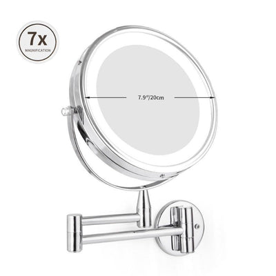 adjustable LED mirror for beauty routines