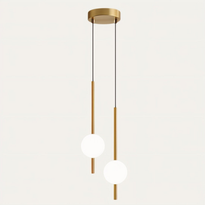 Lyra Nordic Glass Pendant Light With Adjustable LED For Kitchen Islands - OpalDwell