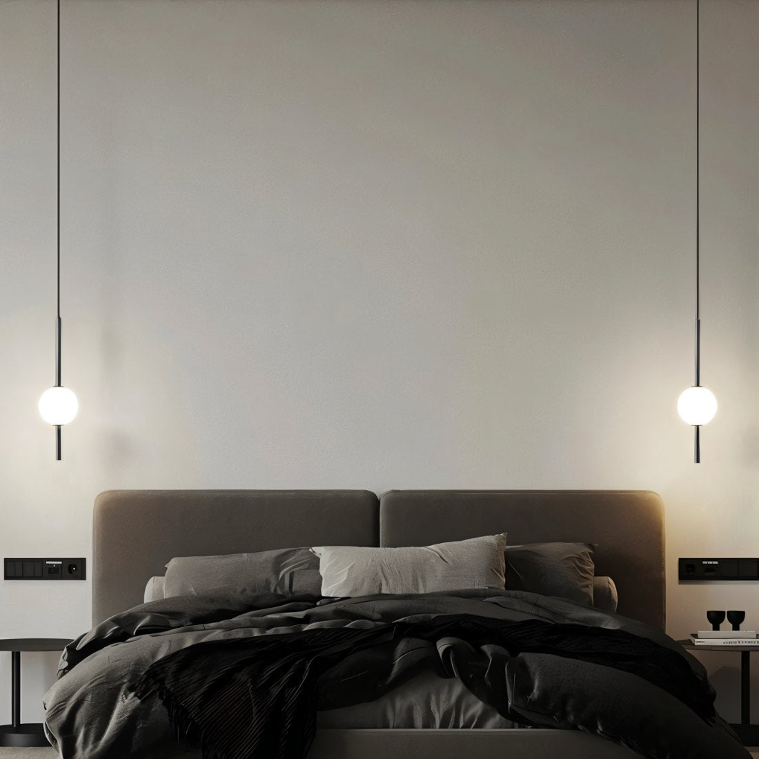 Lyra Nordic Glass Pendant Light With Adjustable LED For Kitchen Islands - OpalDwell