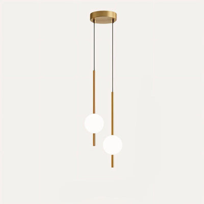 Lyra Nordic Glass Pendant Light With Adjustable LED For Kitchen Islands - OpalDwell
