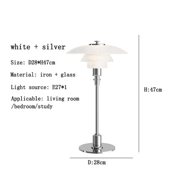 Asterin Art Deco Desk Lamp With Bold Geometric Pattern - OpalDwell