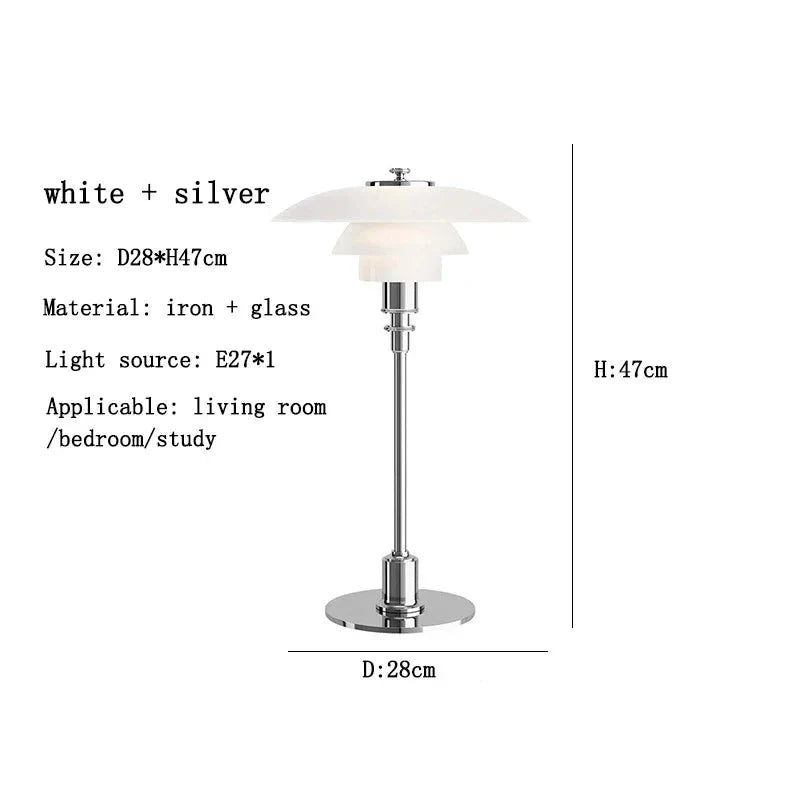 Asterin Art Deco Desk Lamp With Bold Geometric Pattern - OpalDwell