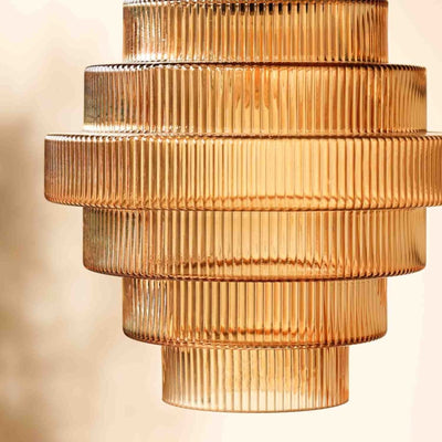 Elara Glass and Brass Bottle Pendant Lamp with Vintage Glow - OpalDwell