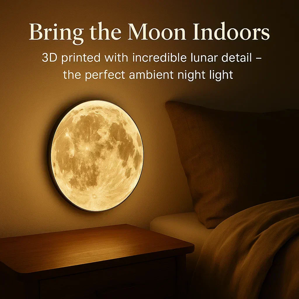 NovaLume Moon Glow LED Lamp With Dimmer for Cozy Bedroom Ambience - OpalDwell