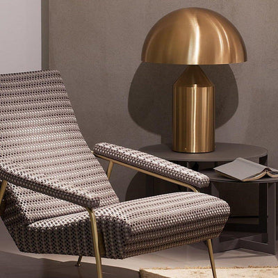 Atollo | Lunaro Sculptural Metal Table Lamp In Italian Style - OpalDwell