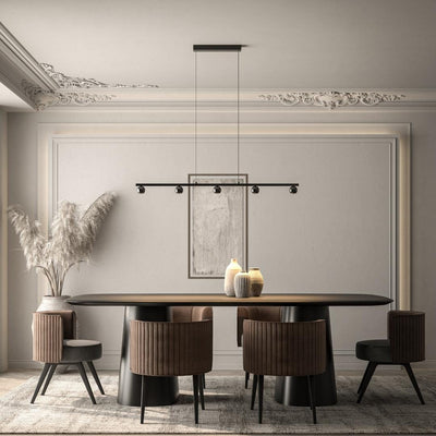 NovaSteel LED Pendant Light, Height Adjustable, Warm Glow - OpalDwell