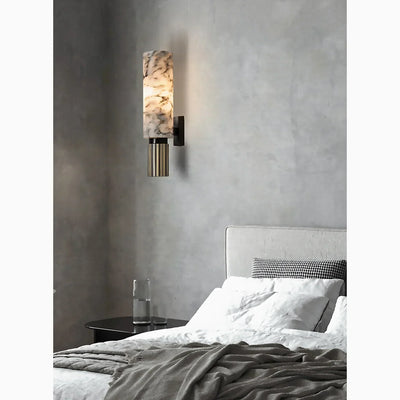Astra Marble Wall Lamp Dimmable for Living Rooms and Entryways - OpalDwell