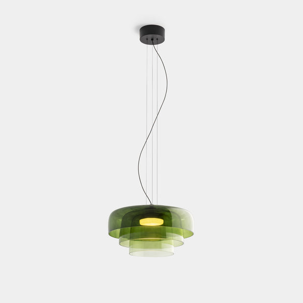 FjordLumen Glass Pendant Light Norwegian Craft Lighting - OpalDwell