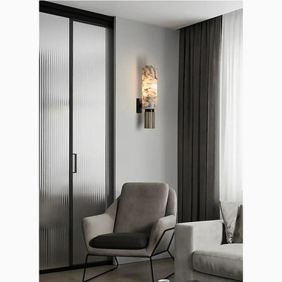 Vellaro Marble Wall Lamp | Luxurious Stone Fixture Elite - OpalDwell