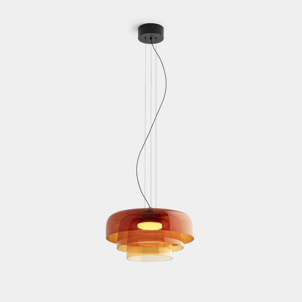 FjordLumen Glass Pendant Light Norwegian Craft Lighting - OpalDwell