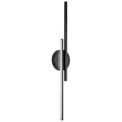 Fjordra Nordic Disc and Linear LED Wall Lamp Black White - OpalDwell
