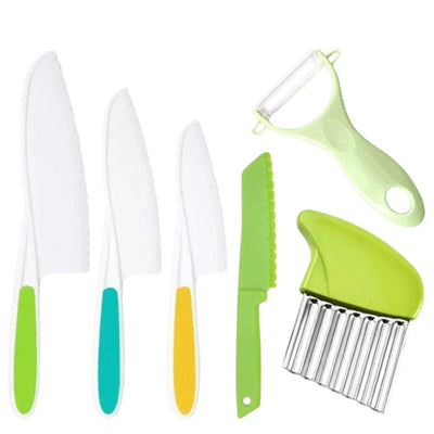CulinaBear Junior Kitchen Set for Safe Kid Friendly Cooking and Family Fun - OpalDwell