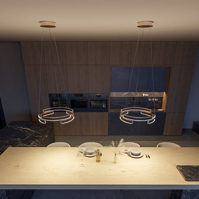 Quorra Steel Pendant Lamp Industrial LED Lighting Series - OpalDwell