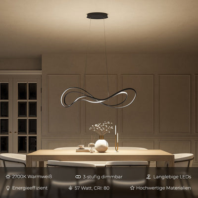SolaraLux Dimmable LED Pendant Light With Warm Glow - OpalDwell