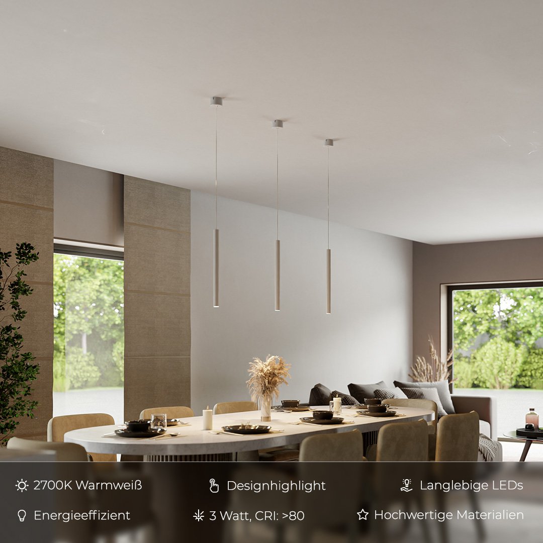 AeroLume Minimalist Pendant Light with LED Performance OpalDwell