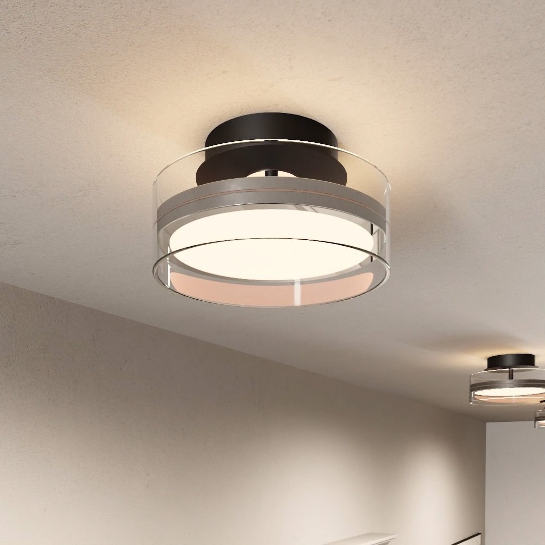LumaNova Glow LED Ceiling Lamp | Modern Dimmable Light - OpalDwell