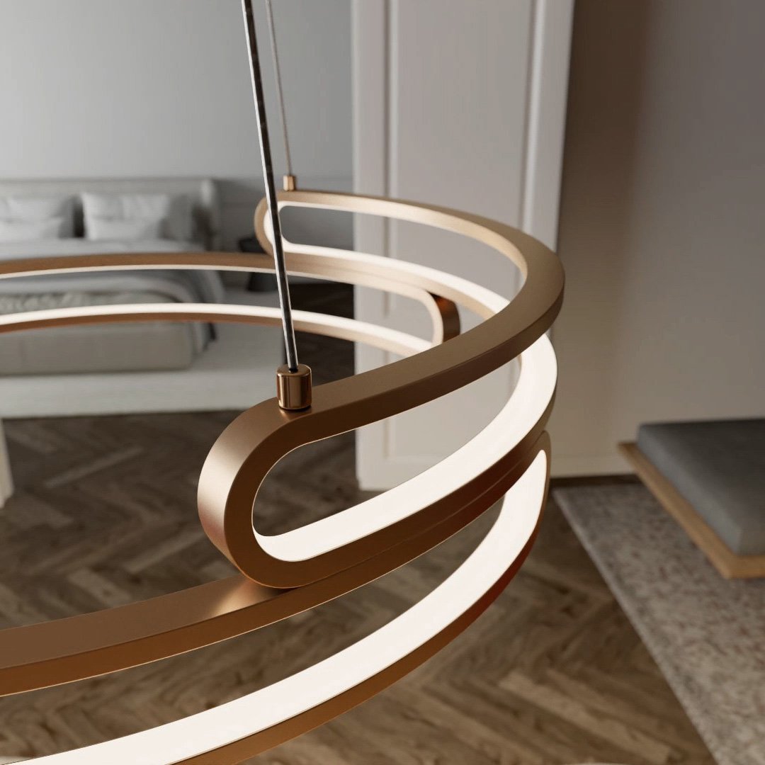 Quorra Steel Pendant Lamp Industrial LED Lighting Series - OpalDwell