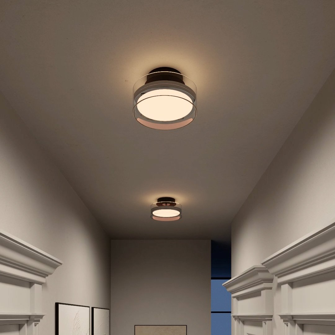LumaNova Glow LED Ceiling Lamp | Modern Dimmable Light - OpalDwell