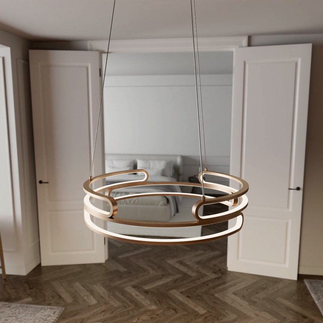 Quorra Steel Pendant Lamp Industrial LED Lighting Series - OpalDwell