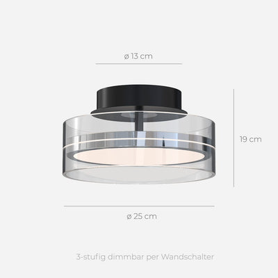 LumaNova Glow LED Ceiling Lamp | Modern Dimmable Light - OpalDwell