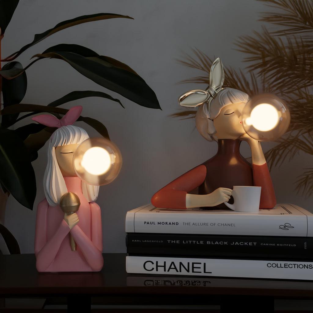 LumaSprite Cartoon Bubble Lamp Nightlight Statue For Kids - OpalDwell