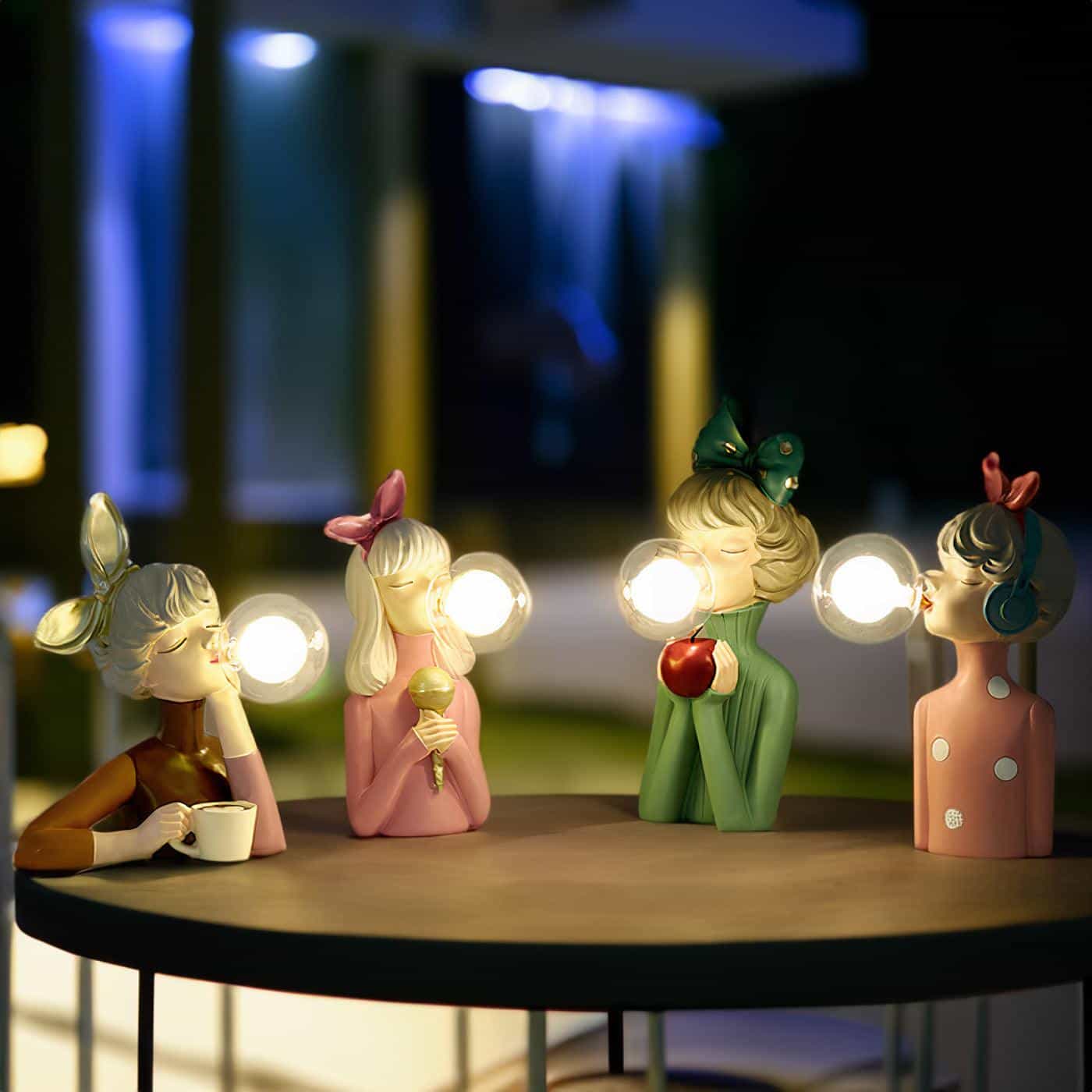 LumaSprite Cartoon Bubble Lamp Nightlight Statue For Kids - OpalDwell