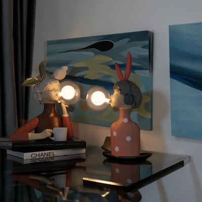 LumaSprite Cartoon Bubble Lamp Nightlight Statue For Kids - OpalDwell