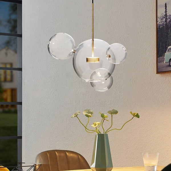 OrbisLuxe Sphere Pendant Light for Modern Interiors OpalDwell