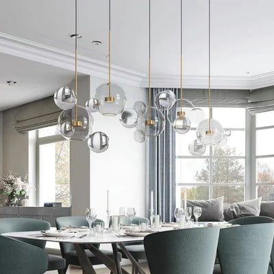 OrbisGlow Sphere Pendant Light for Modern Interiors OpalDwell