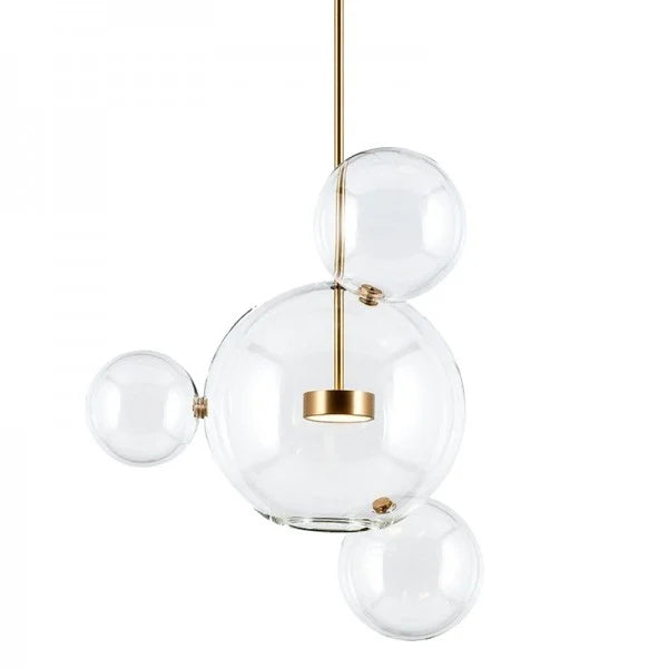 OrbisLuxe Sphere Pendant Light for Modern Interiors OpalDwell