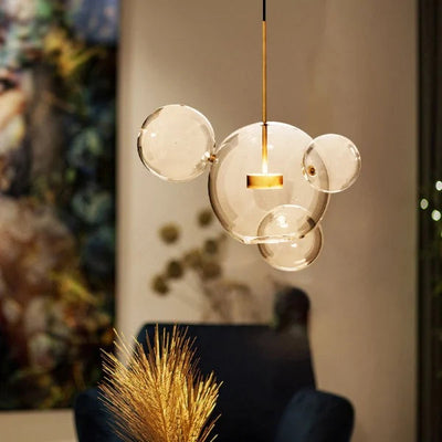 OrbisLuxe Sphere Pendant Light for Modern Interiors OpalDwell