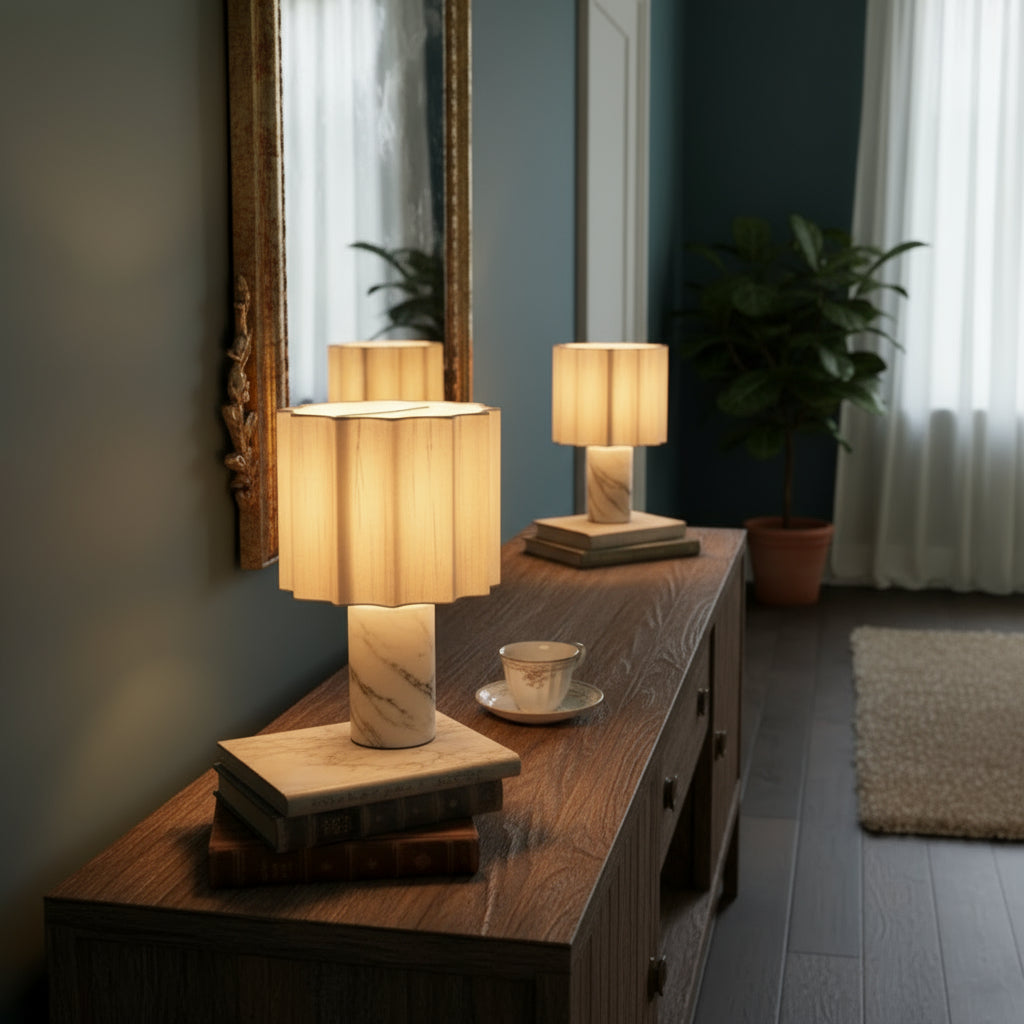 Modern Marble Table Lamp For Elegant Decorative Lighting - OpalDwell