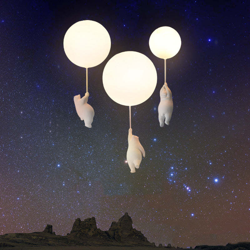 BrioBear Balloon Pendant Light for Nurseries and Kids Rooms - OpalDwell