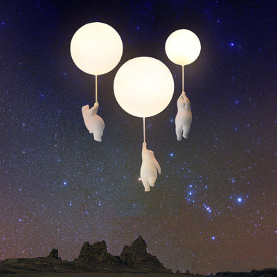 LumiBear Balloon Pendant Light for Nursery Ceiling - OpalDwell