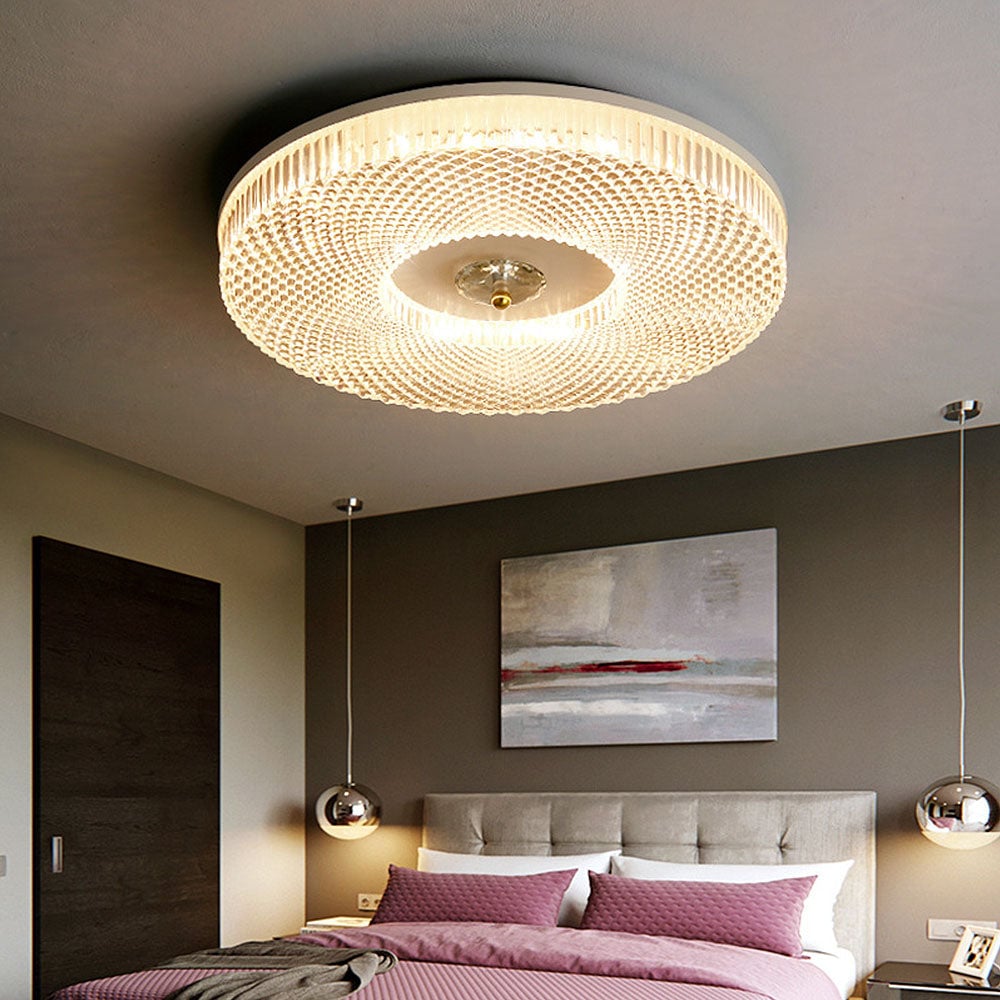 Luminia Slim LED Ceiling Light in Metal & Acrylic Finish OpalDwell