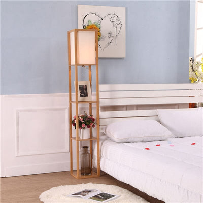 Rowan | Floor Lamp With Shelves OpalDwell