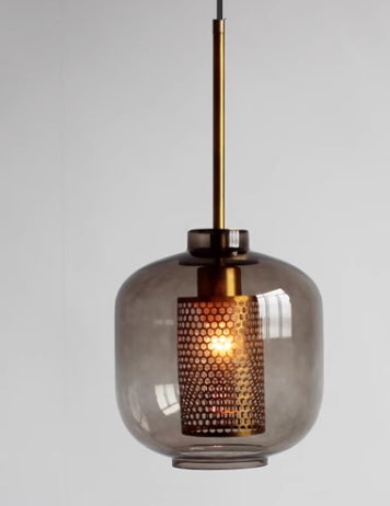 LumenVera Glass Pendant Lamp for Warm Ambient Glow - OpalDwell