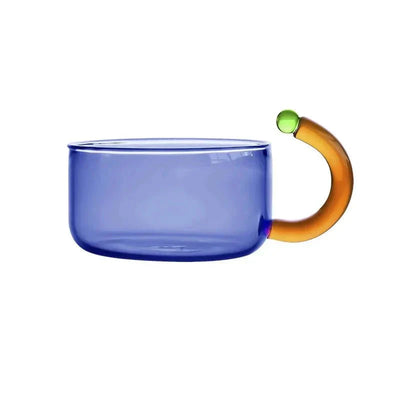 Glass Teapot Set With Contrasting Finish And Optional Mug With Built In Filter - OpalDwell