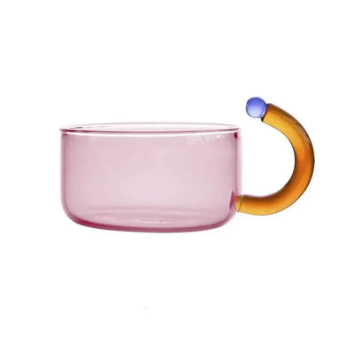 Glass Teapot Set With Contrasting Finish And Optional Mug With Built In Filter - OpalDwell