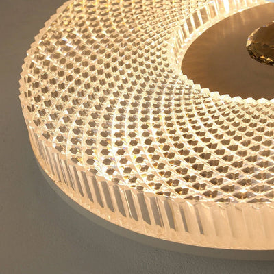 Luminia Slim LED Ceiling Light in Metal & Acrylic Finish OpalDwell