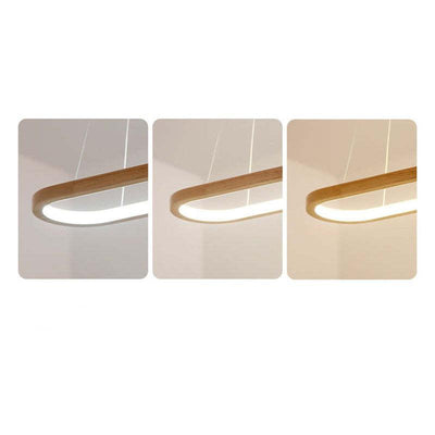 LumaWood Modern Hanging Lamp Metal And Wood With LED - OpalDwell