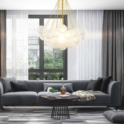 LumeSphere LED Pendant Light in Black and Gold Finish - OpalDwell