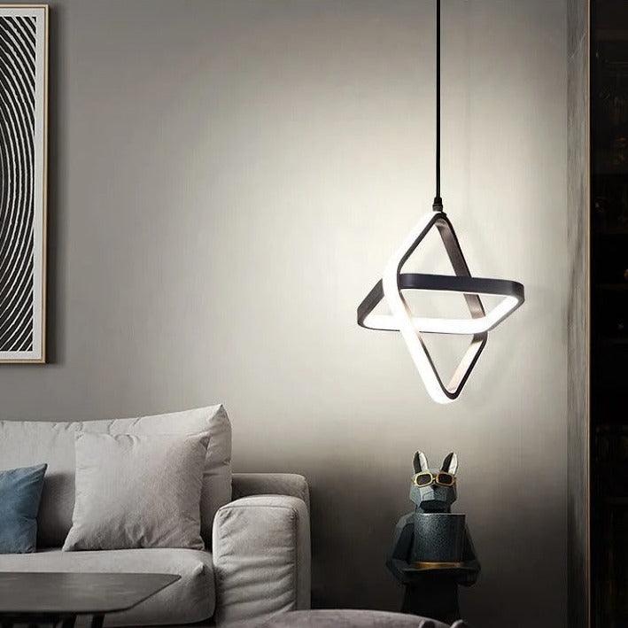 Liora | Geometric Hanging Pendant Light - OpalDwell