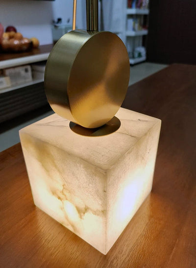 Lunette | Marble and Gold Pendant | OpalDwell - OpalDwell
