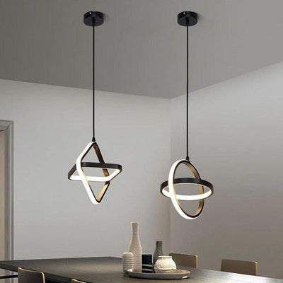 Liora | Geometric Hanging Pendant Light - OpalDwell