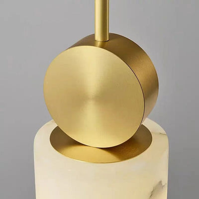 Lunette | Marble and Gold Pendant | OpalDwell - OpalDwell