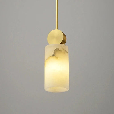 Lunette | Marble and Gold Pendant | OpalDwell - OpalDwell
