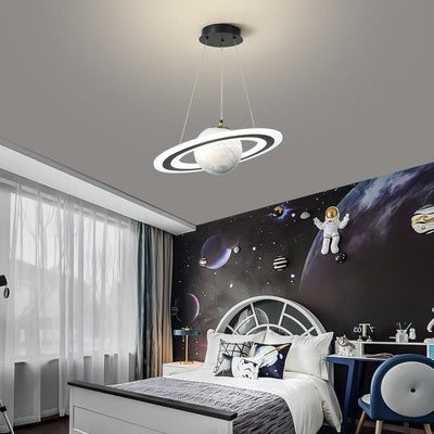 NovaSphere Planet Pendant Light Celestial Glow Fixture - OpalDwell